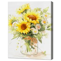 Картина по номерам Art Gallery Aкварeльный букeт EX8668 40 x 30 cm / Вертикальная