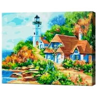 Картина по номерам Art Gallery Домик у маяка EX8417 40 x 30 cm / Горизонтальная