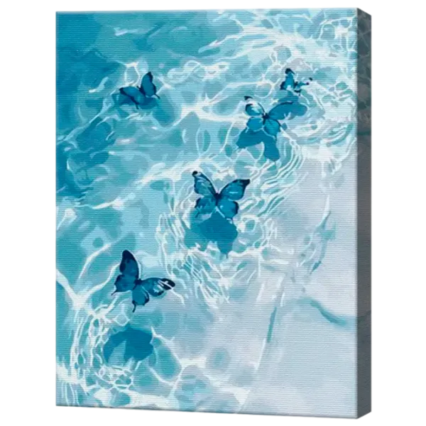 Картина по номерам Art Gallery Голубые бабочки и море EX8739 40 x 30 cm / Вертикальная photo 1 Картина по номерам Art Gallery Голубые бабочки и море EX8739 40 x 30 cm / Вертикальная photo 1