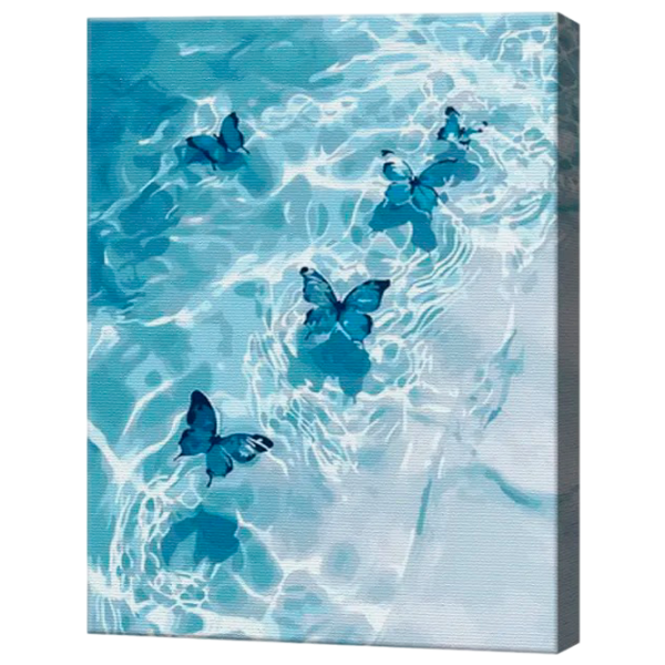 Картина по номерам Art Gallery Голубые бабочки и море EX8739 40 x 30 cm / Вертикальная photo 1 Картина по номерам Art Gallery Голубые бабочки и море EX8739 40 x 30 cm / Вертикальная photo 1