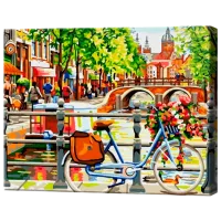 Картина по номерам Art Gallery Велосипед у канала EX8419 40 x 30 cm / Горизонтальная photo 3