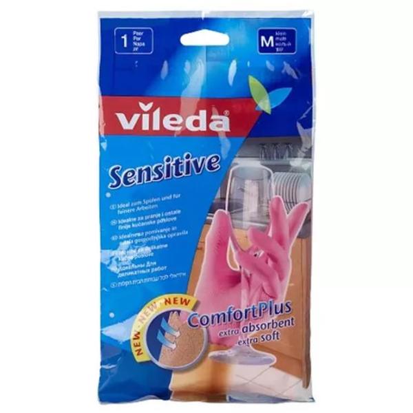 Mănuși Vileda Sensitive Latex / Pink photo 1