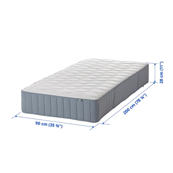 Saltea ortopedică Ikea Vagstranda 90 x 200 cm Înălțimea saltelei: 28 cm photo 3 Saltea ortopedică Ikea Vagstranda 90 x 200 cm Înălțimea saltelei: 28 cm photo 3