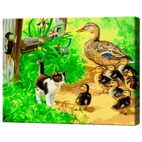 Картина по номерам Art Gallery Малыши на ферме EX5950 40 x 30 cm / Горизонтальная