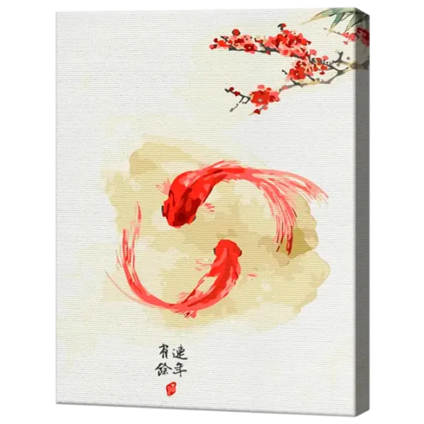 Pictură pe numere Art Gallery Pestișorii ying-yan EX8290 40 x 30 cm / Verticală photo 1 Pictură pe numere Art Gallery Pestișorii ying-yan EX8290 40 x 30 cm / Verticală photo 1