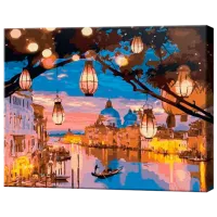 Картина по номерам Art Gallery Огни Венеции EX8499 40 x 30 cm / Горизонтальная