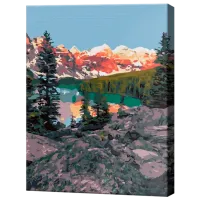 Картина по номерам Art Gallery Закат в горах EX7694 40 x 30 cm / Вертикальная