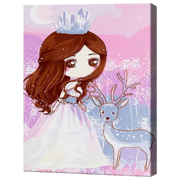 Картина по номерам Art Gallery Принцесса и олень EX5745 40 x 30 cm / Вертикальная photo 1
