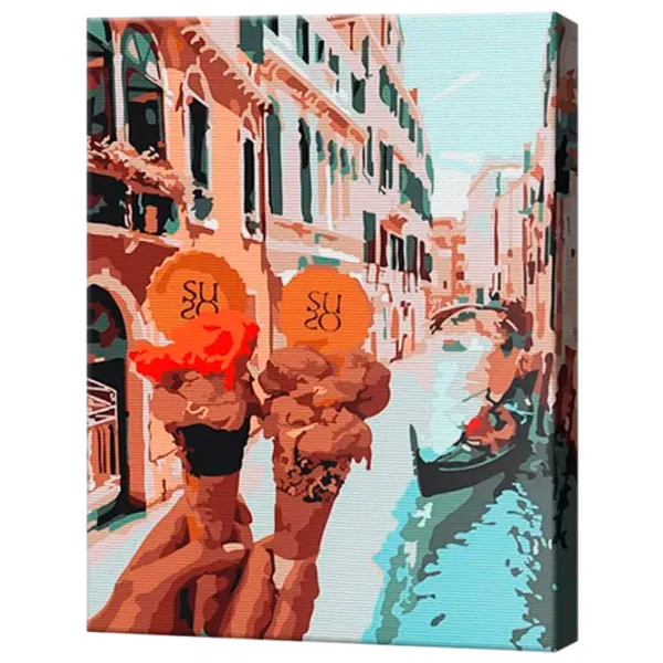 Картина по номерам Art Gallery Мороженое в Венеции EX6871 40 x 30 cm / Вертикальная photo 1