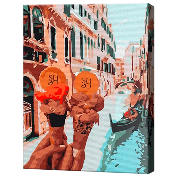 Картина по номерам Art Gallery Мороженое в Венеции EX6871 40 x 30 cm / Вертикальная photo 1