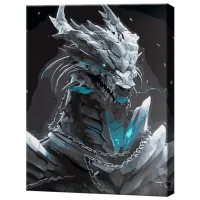 Картина по номерам Art Gallery Мощный дракон EX8384 40 x 30 cm / Вертикальная