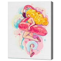 Pictură pe numere Ideyka Sezonul de plajă KHO5101 40 x 30 cm / Verticală