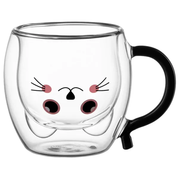 Set de căni Ardesto AR2625ACH 250 ml / Sticlă borosilicată / Transparent photo 2