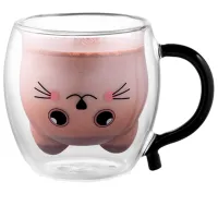Set de căni Ardesto AR2625ACH 250 ml / Sticlă borosilicată / Transparent photo 3