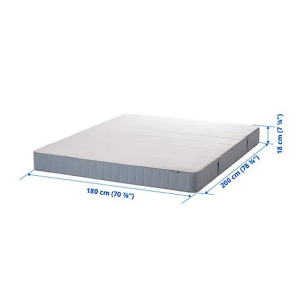 Saltea ortopedică Ikea Vestmarka 180 x 200 cm Înălțimea saltelei: 18 cm photo 2 Saltea ortopedică Ikea Vestmarka 180 x 200 cm Înălțimea saltelei: 18 cm photo 2