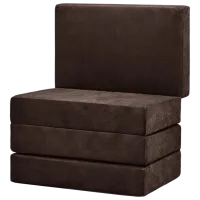 Раскладной пуфик Edka M20 Шоколадный коричневый / Ткань 