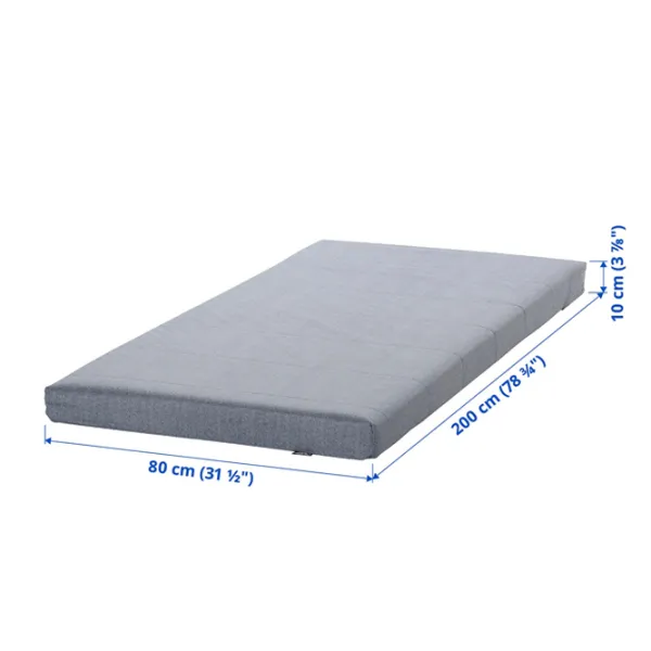 Ортопедический матрас Ikea Agotnes 80 x 200 см Высота матраса: 10 см photo 2