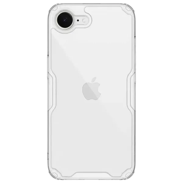 Husă pentru smartphone Apple iPhone 16e Nillkin / Back / TPU/PC / White Transparent photo 1