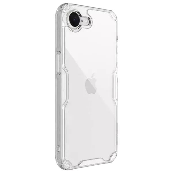 Husă pentru smartphone Apple iPhone 16e Nillkin / Back / TPU/PC / White Transparent photo 3