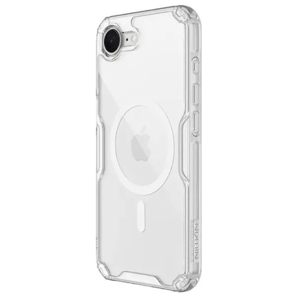 Husă pentru smartphone Apple iPhone 16e Nillkin / MagSafe Back / TPU/PC / White Transparent photo 2