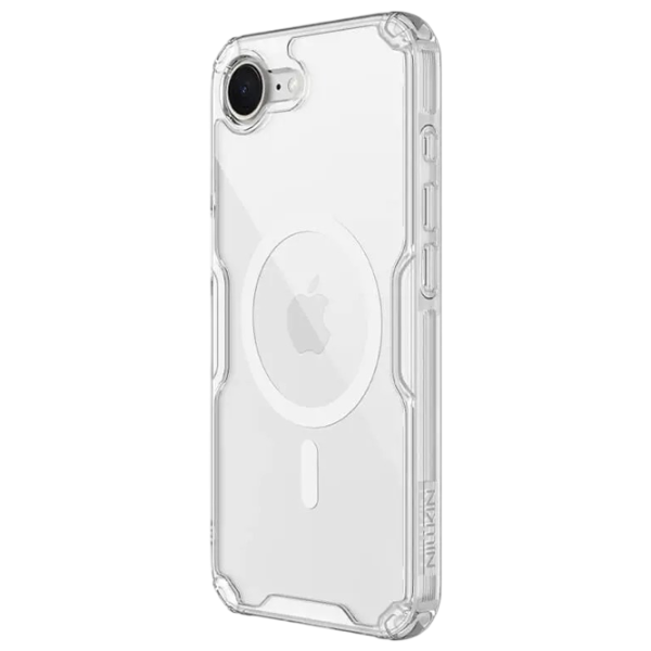 Husă pentru smartphone Apple iPhone 16e Nillkin / MagSafe Back / TPU/PC / White Transparent photo 2