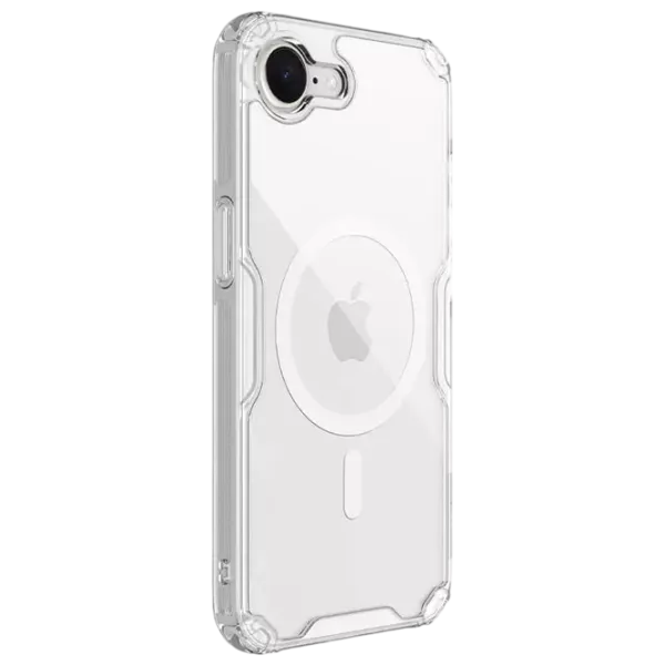 Husă pentru smartphone Apple iPhone 16e Nillkin / MagSafe Back / TPU/PC / White Transparent photo 3