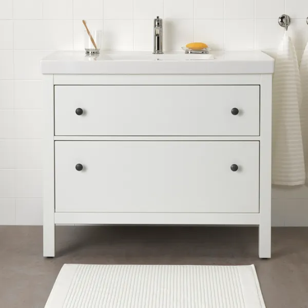 Коврик для ванной Ikea 004.473.50 Полиэстер / Белый photo 2