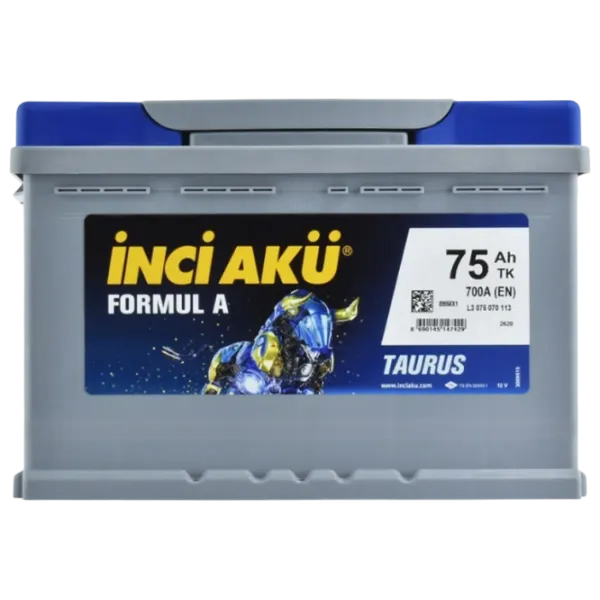 Авто аккумулятор Inci Aku Nanogold  750A / 75 Ач  photo 3