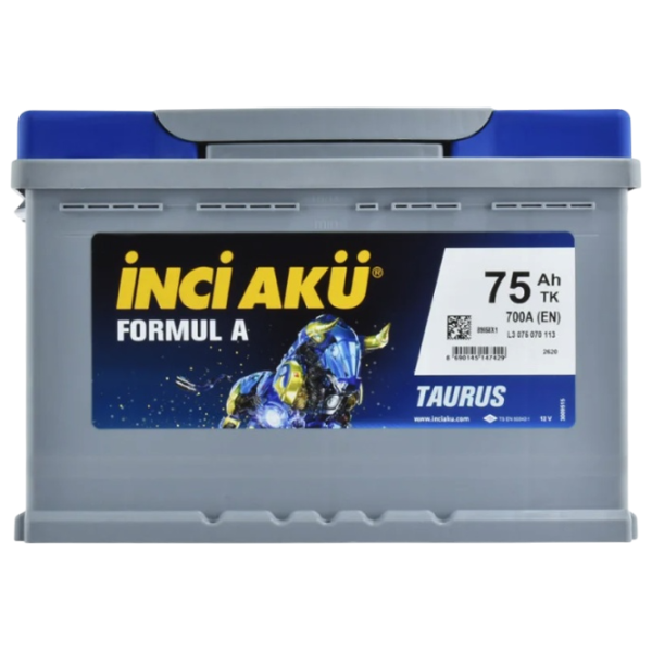Авто аккумулятор Inci Aku Nanogold  750A / 75 Ач  photo 3