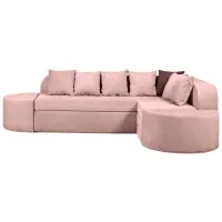 Диван Edka Jupiter (01238041) Ткань / Розовый порошок