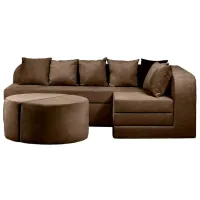 Диван Edka Jupiter (01238041) Ткань / Коричневый