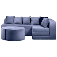 Canapea Edka Jupiter (01238041) Stofă / Indigo