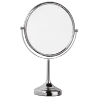 Зеркало для макияжа Frap F 6206 Двусторонняя / Серебро