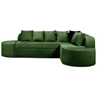 Canapea Edka Jupiter (01238041) Stofă / Dark Green