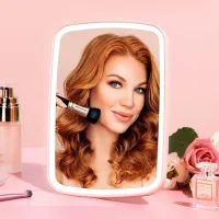 Oglindă de machiaj Jordan Judy NV505 Unilateral / Pink photo 3