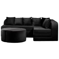 Диван Edka Jupiter (01238041) Ткань / Черный