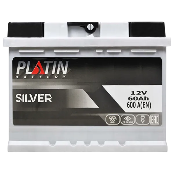 Авто аккумулятор PLATIN LB2 Silver 600A / 60 Ач  photo 1