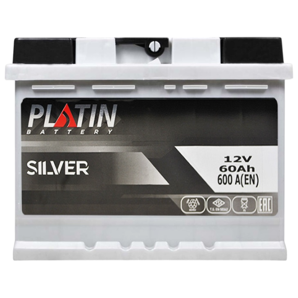 Авто аккумулятор PLATIN LB2 Silver 600A / 60 Ач  photo 1