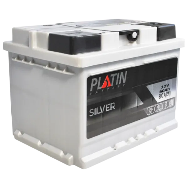 Авто аккумулятор PLATIN LB2 Silver 600A / 60 Ач  photo 2