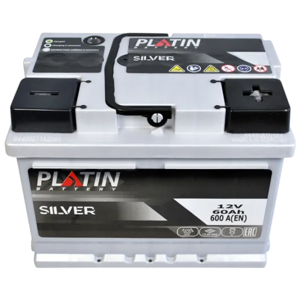 Авто аккумулятор PLATIN LB2 Silver 600A / 60 Ач  photo 3