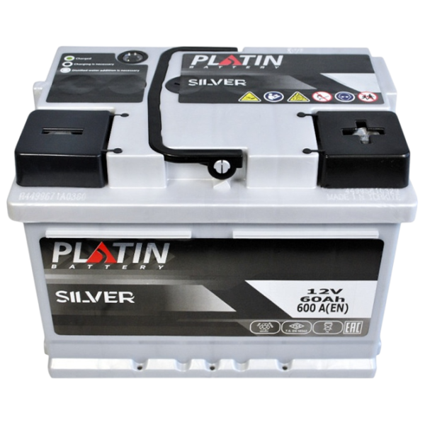 Авто аккумулятор PLATIN LB2 Silver 600A / 60 Ач  photo 3