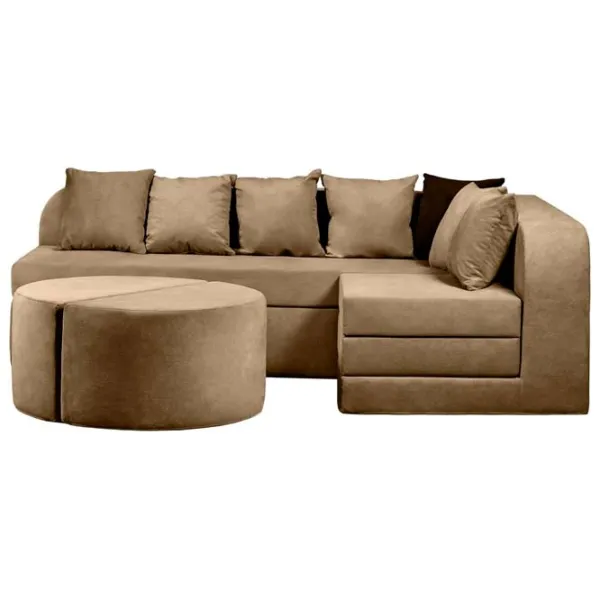 Canapea Edka Jupiter (01238041) Stofă / Light Brown photo 1