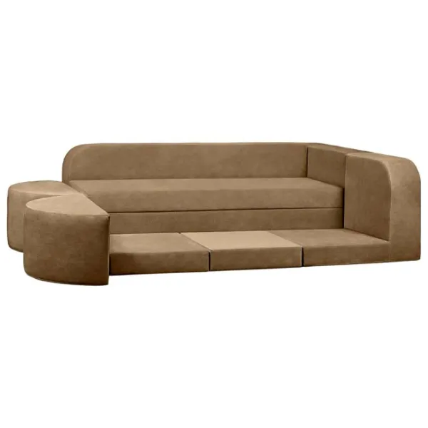 Canapea Edka Jupiter (01238041) Stofă / Light Brown photo 4
