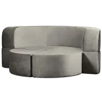 Диван Edka Luna (01237384) Ткань / Тёмно-серый