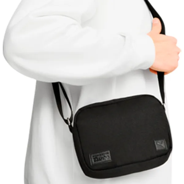 Geantă de umăr Puma Porsche Legacy Small Crossbody Bag  / Gray Black / 2l photo 5