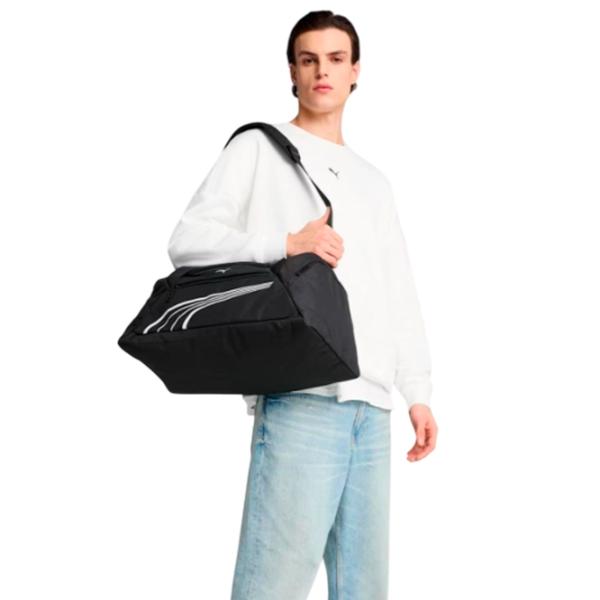 Geantă sportivă Puma Fundamentals Medium Sports Bag 49l / Black  photo 5 Geantă sportivă Puma Fundamentals Medium Sports Bag 49l / Black  photo 5