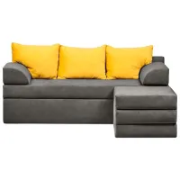 Угловой диван Edka Sirius (01237375) Ткань / Тёмно-серый