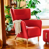 Fotoliu Ikea Oskarshamn Beige Red photo 3