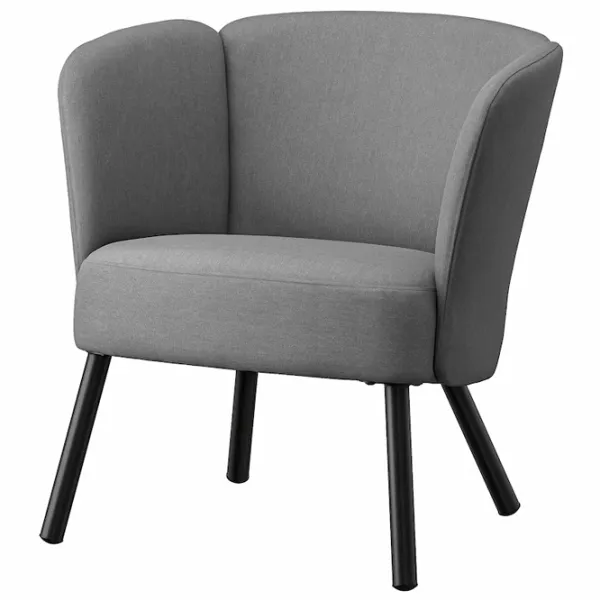 Кресло Ikea Herrakra/Vissle Черный Серый photo 1 Кресло Ikea Herrakra/Vissle Черный Серый photo 1