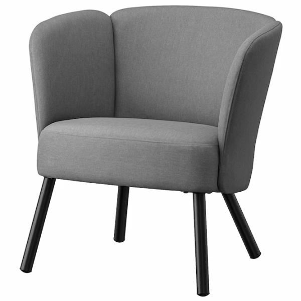 Кресло Ikea Herrakra/Vissle Черный Серый photo 1 Кресло Ikea Herrakra/Vissle Черный Серый photo 1